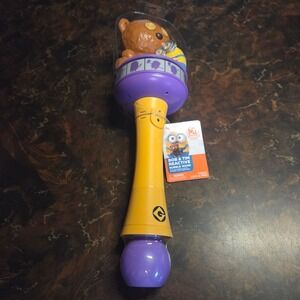 Universal Studios Minions Bob & Tim Reactive Bubble Wand Lights Sounds Vibration